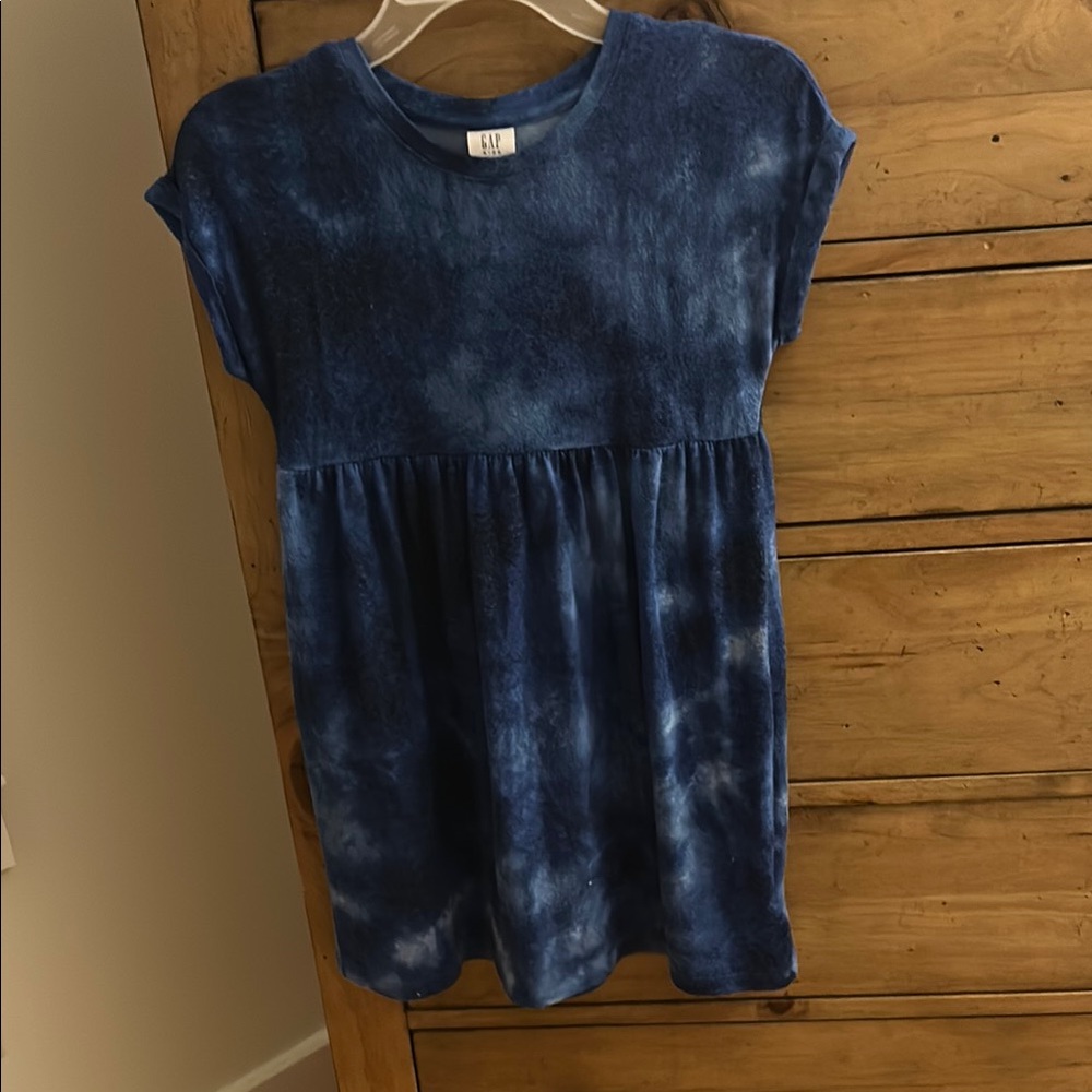 GAP Blue Tie-Dye Dress